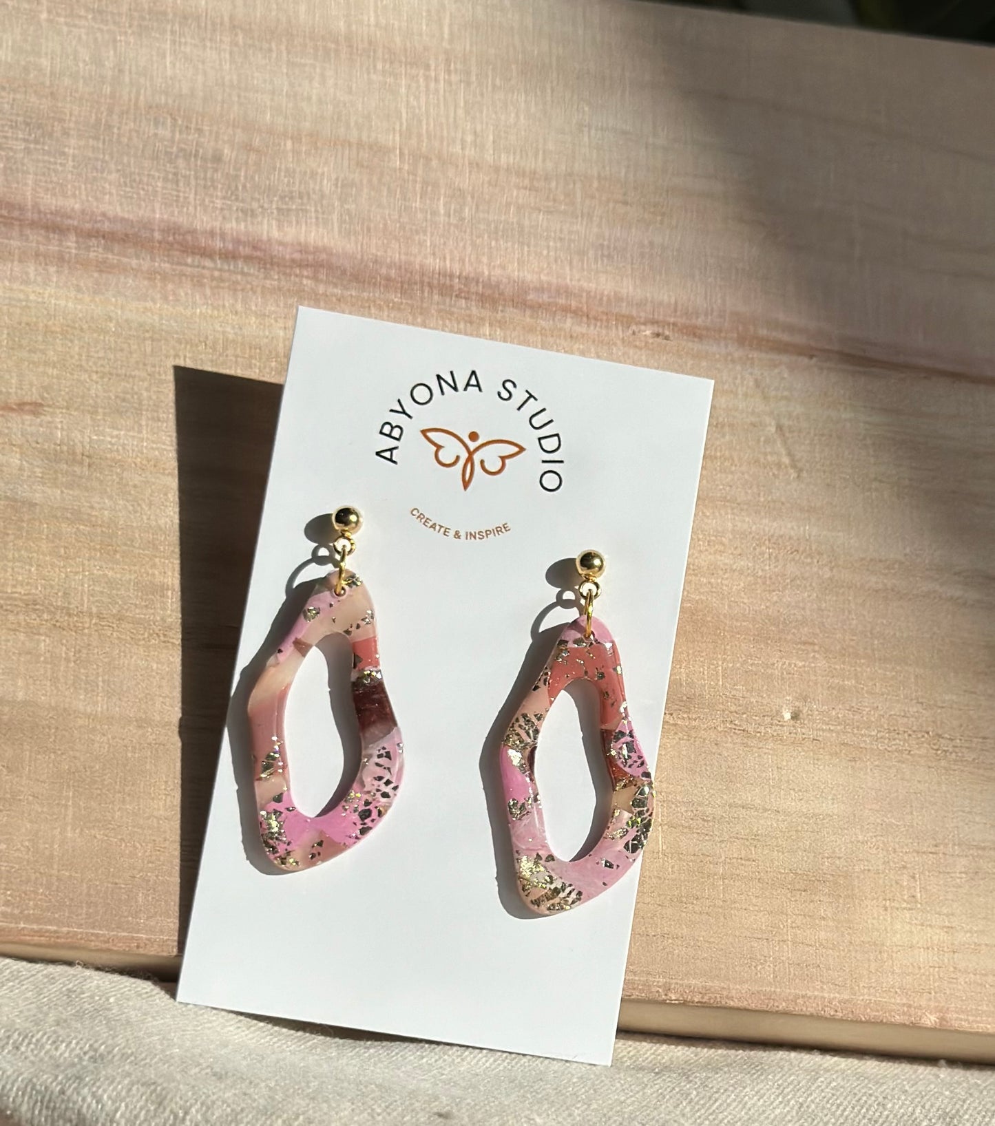 Tia Gold Stud Drop