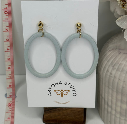 Thin Circle Stud Dangle